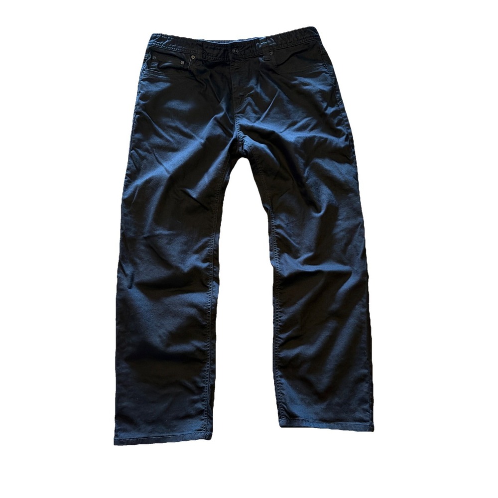 PrAna Jeans Men's 36x29 Black Slim Fit Stretch Denim‎ Pants Casual *Read